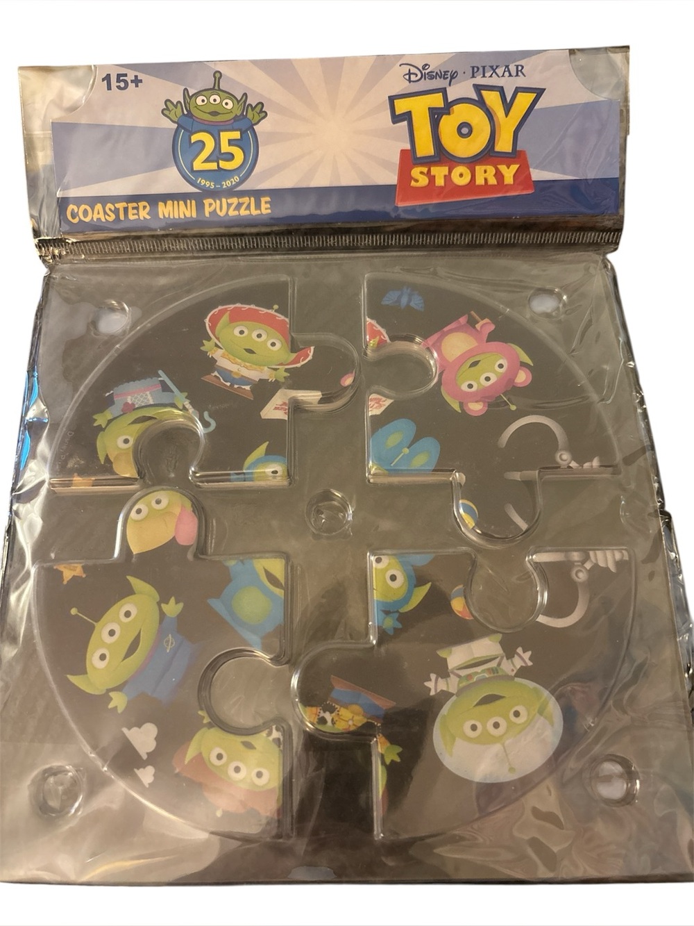 Disney Toy Story Alien puzzle Coaster - Green, Blue, Pink